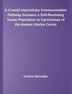 A Crucial Intercellular Communication Pathway Sustains a Self-Renewing Tumor Population in Carcinomas of the Human Uterine Cervix