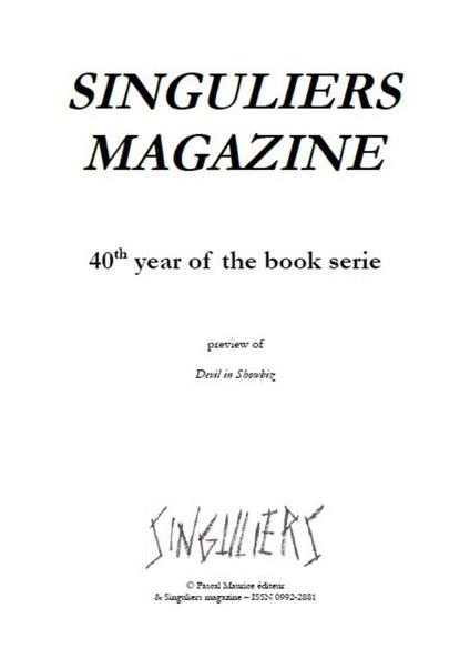 Singuliers Magazine : 40th Year of the Book Serie