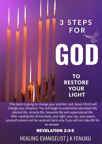 3 Steps For God To Restore Your Light.