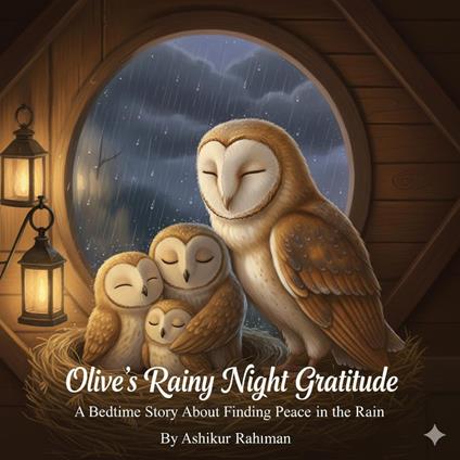 Olive's Rainy Night Gratitude: A Calming Bedtime Story - Ashikur Rahman - ebook