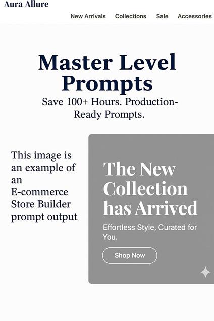5 Master AI Prompts: Professional Templates for Websites, Web Apps, E-commerce, Dashboards & API Documentation