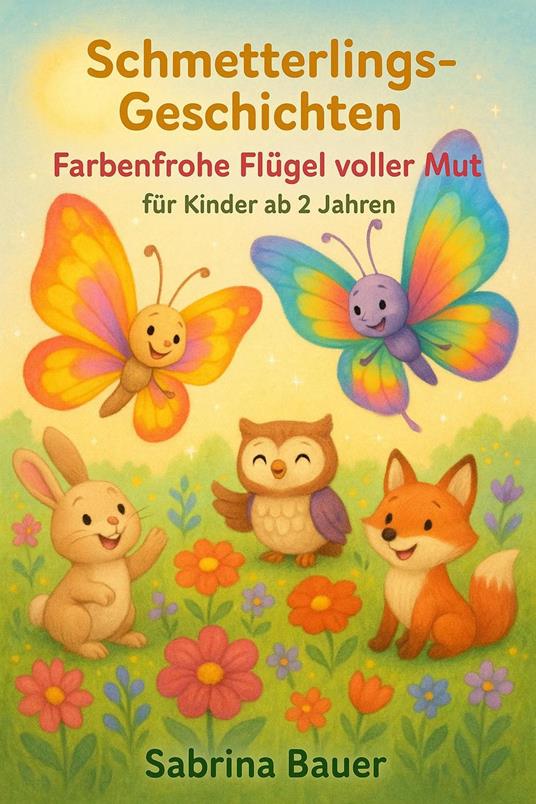 Schmetterlings-Geschichten: Farbenfrohe Flügel voller Mut – für Kinder ab 2 Jahren - Sabrina Bauer - ebook