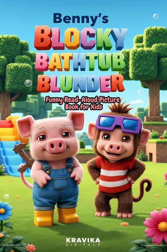 Benny's Blocky Bathtub Blunder: Funny Read-Aloud Picture Book for Kids - Kravika Digitals - ebook