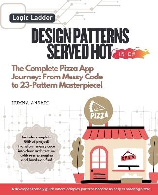 Design Patterns Served Hot in C# - The Complete Pizza App Journey: From Messy Code to 23-Pattern Masterpiece! - Humna Ansari - cover
