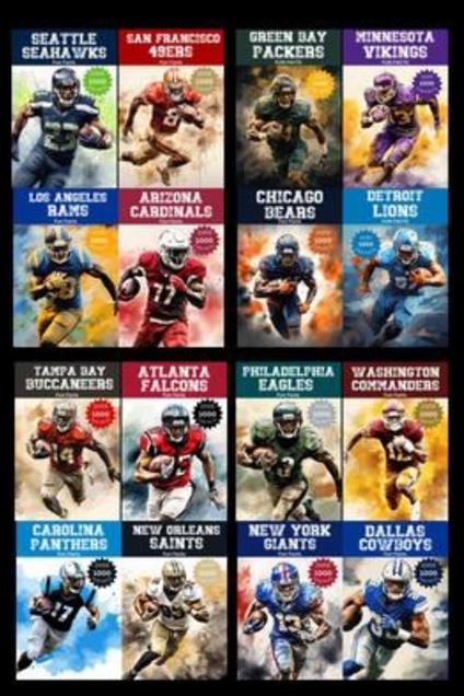 NFL Fun Facts - NFC Conference Mega Bundle - 16000+ Fun Facts