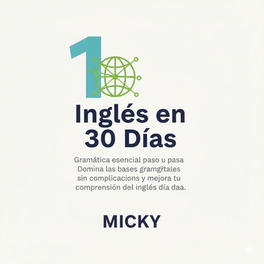 Inglés en 30 Días: Gramática esencial paso a paso Domina las bases gramaticales sin complicaciones y mejora tu comprensión del inglés día a día.