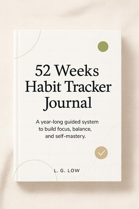 52 Weeks Habit Tracker Journal