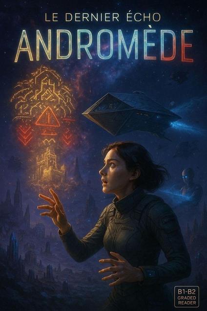 Le Dernier Écho Andromède - Lecture en français : Un voyage interstellaire pour apprenants de niveau intermédiaire (B1-B2) - Victor Ironcrusher - ebook