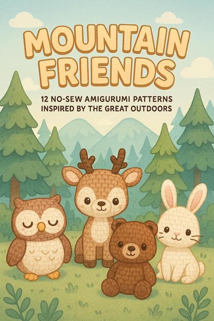 Mountain Friends: 12 No-Sew Amigurumi Patterns