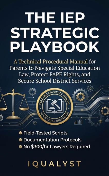 The IEP Strategic Playbook : A Technical Procedural Manual for Parents to Navigate Special Education Law and Secure School District Services