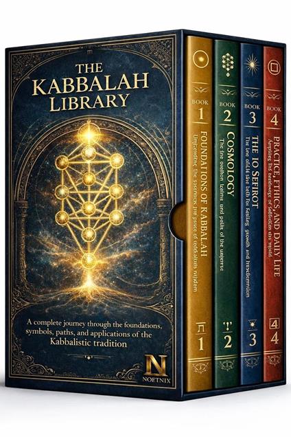 Kabbalah Library - 4 Books - Foundations, Symbols, Paths and Applications of the Kabbalistic Tradition