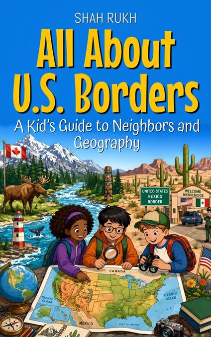 All About U.S. Borders: A Kid’s Guide to Neighbors and Geography - Shah Rukh - ebook
