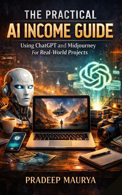 The Practical AI Income Guide: Using ChatGPT and Midjourney For Real-World Projects