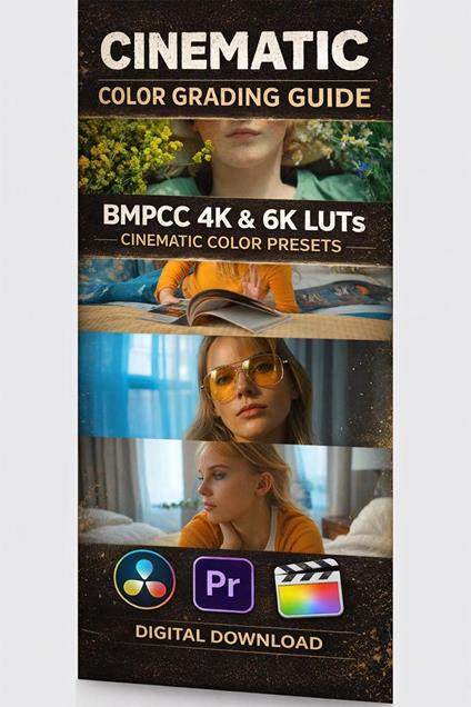 Cinematic Color Grading Guide and BMPCC 4K/6K LUTs