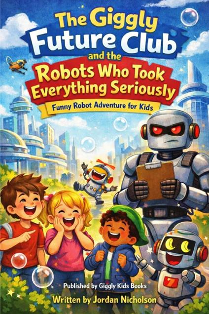 The Giggly Future Club and the Robots Who Took Everything Seriously (Funny Robot Adventure for Kids) - Jordan Nicholson - ebook
