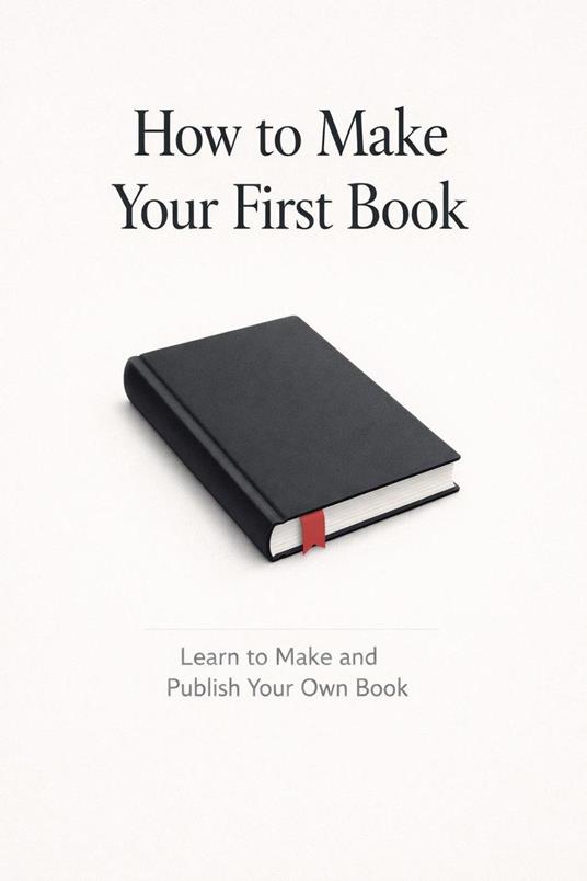 How to Make Your First Book - Learn to Make and Publish Your Own Book
