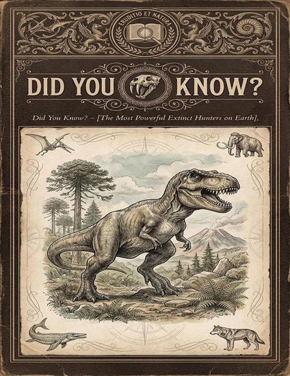 Did You Know? The Most Powerful Extinct Hunters on Earth - shofan - ebook