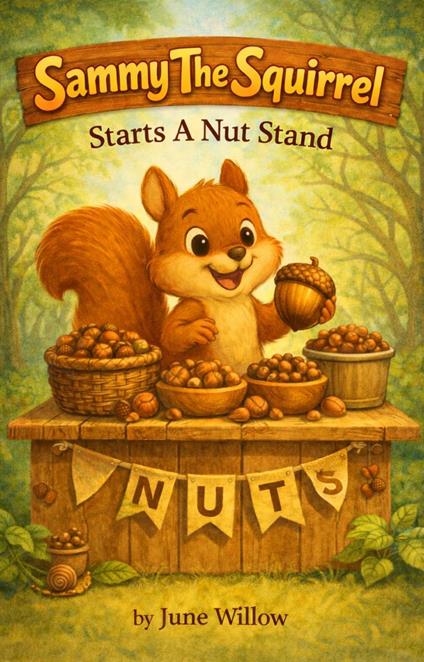 Sammy The Squirrel Starts A Nut Stand - June Willow - ebook