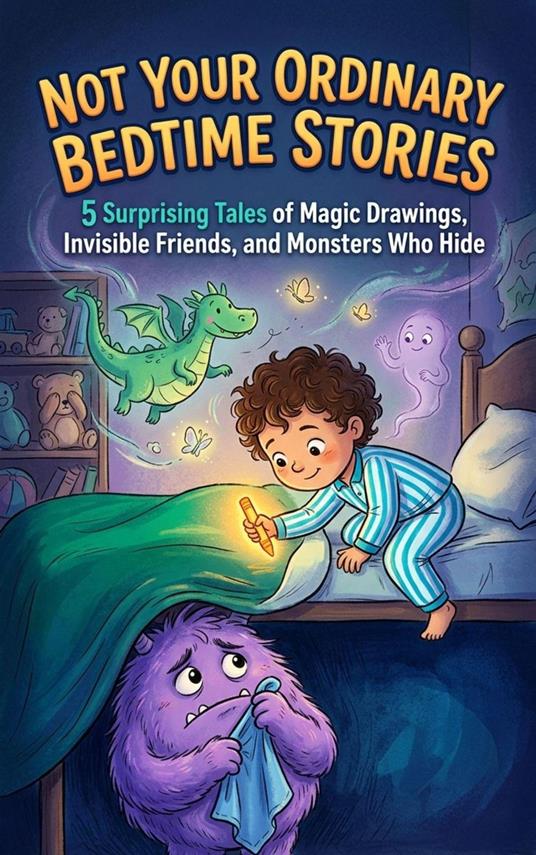 Not Your Ordinary Bedtime Stories : 5 Surprising Tales of Magic Drawings, Invisible Friends, and Monsters Who Hide - PixelArt Studio Press - ebook
