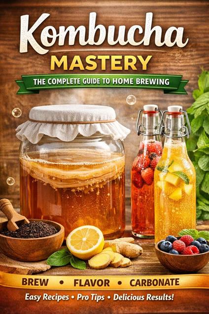 Kombucha Brewing for Beginners - Step-by-Step Guide to Brewing, Flavoring, and Bottling Kombucha at Home