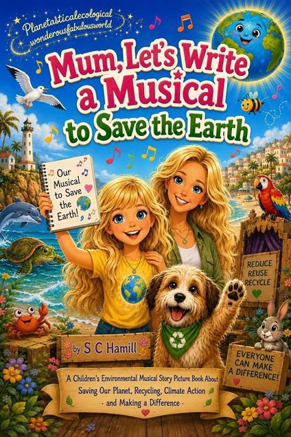 Mum, Let's Write a Musical to Save the Earth. A Children's Environmental Musical Story Picture Book About Saving Our Planet, Recycling, Climate Action and Making a Difference. - S C Hamill - ebook