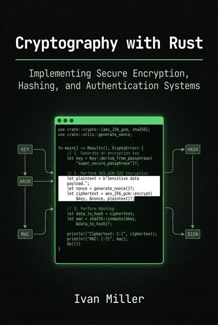 Cryptography with Rust: Implementing Secure Encryption, Hashing, and Authentication Systems