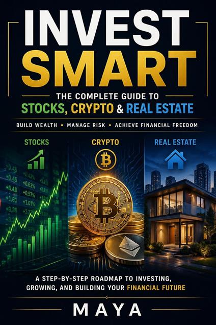 Invest Smart: The Complete Guide to Stocks, Crypto & Real Estate