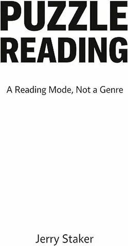 Book #6 – Puzzle Reading: A Reading Mode, Not a Genre