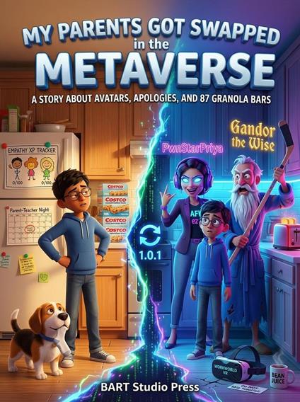 My Parents Got Swapped in the Metaverse : A Story About Avatars, Apologies, and 87 Granola Bars - BART STUDIO PRESS - ebook