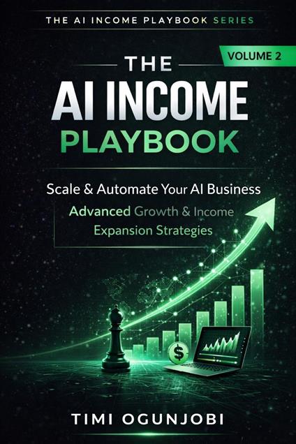 THE AI INCOME PLAYBOOK: Scale & Automate Your AI Business: Advanced Growth & Income Expansion Strategies (50+ Ways to Make MORE Money with 50 AI Tools, Volume II)