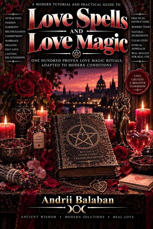 A Modern Tutorial and Practical Guide to Love Spells and Love Magic. One hundred proven love magic rituals, adapted to modern conditions