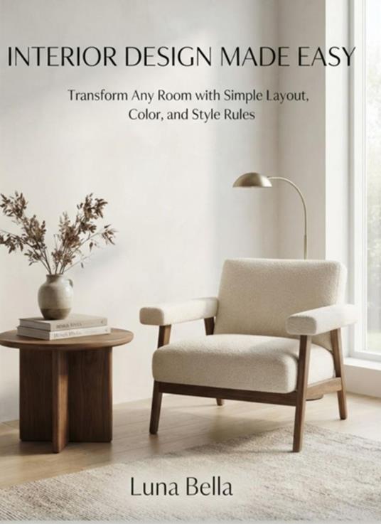 Interior Design Made Easy: Transform Any Room with Simple Layout, Color, and Style Rules