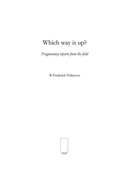Which Way Is Up?