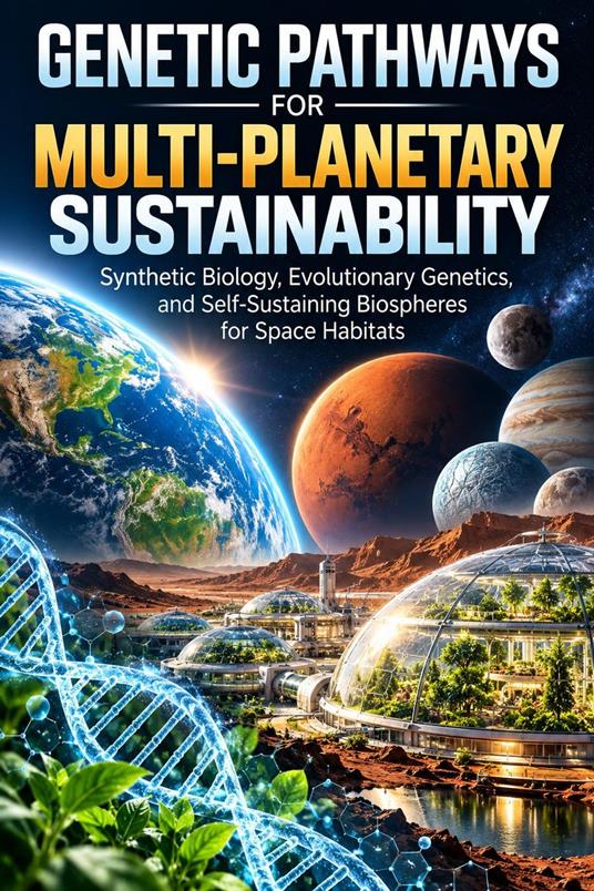 Genetic Pathways for Multi-Planetary Sustainability: Synthetic Biology, Evolutionary Genetics, and Self-Sustaining Biospheres for Space Habitats
