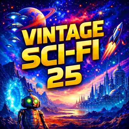 Vintage Sci-Fi 25 - 22 Science Fiction Short Stories from Lester Del Rey, Jack Williamson, Ben Nova, Frank Belknap Long, Michael Shaara and more