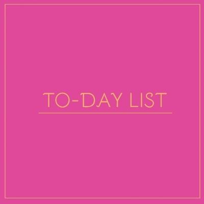 To-Day List (Pink) - Isabel K T - cover