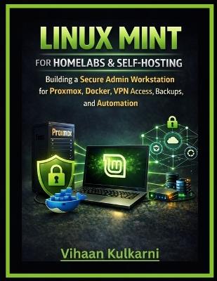 Linux Mint for Homelabs & Self-Hosting: Building a Secure Admin Workstation for Proxmox, Docker, VPN Access, Backups, and Automation - Vihaan Kulkarni - cover
