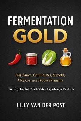 Fermentation Gold: A Comprehensive Guide: Hot Sauce, Chili Pastes, Kimchi, Vinegars, and Pepper Ferments: Turning Heat Into Shelf-Stable, High-Margin Products - Lilly Van Der Post - cover