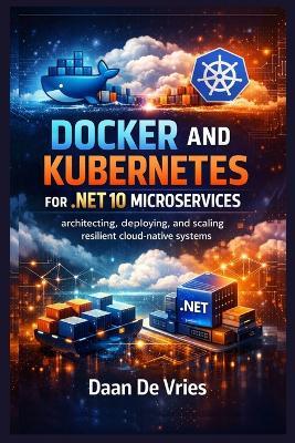 Docker and Kubernetes for .NET 10 Microservices: Architecting, Deploying, and Scaling Resilient Cloud-Native Systems - Daan de Vries - cover