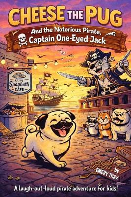 Cheese the Pug: One Eyed Jack and the Invasion of the Tuna Boat Wacky Doodle Pirate Wannabes (A Funny Chapter Book for Kids, Ages 6-10) - Emery Trax - cover
