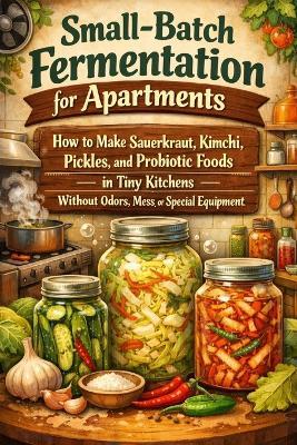 Small-Batch Fermentation for Apartments: How to Make Sauerkraut, Kimchi, Pickles, and Probiotic Foods in Tiny Kitchens Without Odors, Mess, or Special Equipment - J Rhea - cover