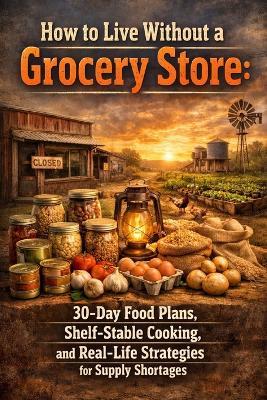How to Live Without a Grocery Store: 30-Day Food Plans, Shelf-Stable Cooking, and Real-Life Strategies for Supply Shortages - J Rhea - cover