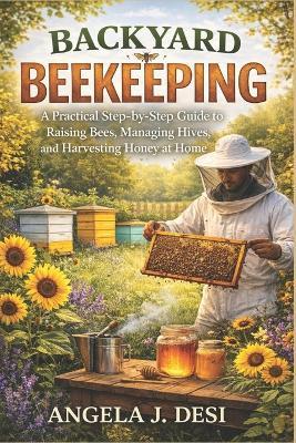 Backyard Beekeeping: A Practical Step-by-Step Guide to Raising Bees, Managing Hives, and Harvesting Honey at Home - Angela J Desi - cover