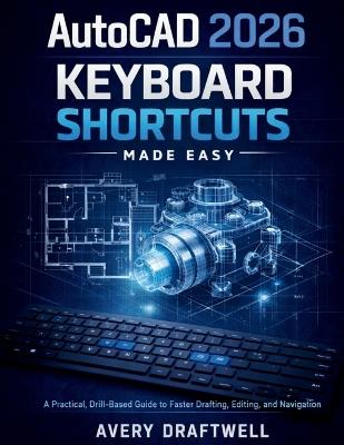 AutoCAD 2026 Keyboard Shortcuts Made Easy: A Practical, Drill-Based Guide to Faster Drafting, Editing, and Navigation - Avery Draftwell - cover