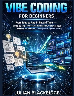Vibe Coding for Beginners: From Idea to App in Record Time - A Step-by-Step Playbook for Building Real, Production-Ready Websites and Apps with AI (No Programming Experience Required) - Julian Blackridge - cover