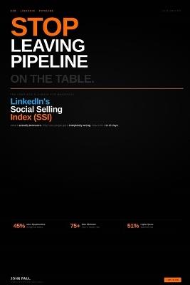 Master LinkedIn's Social Selling Index (SSI): The 2026 B2B Playbook to Build a Pipeline That Doesn't Dry Up - John Paul - cover