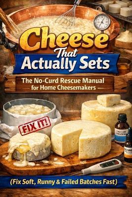 Cheese That Actually Sets: The No-Curd Rescue Manual for Home Cheesemakers (Fix Soft, Runny & Failed Batches Fast) - J Rhea - cover