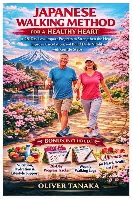 Japanese Walking Method for a Healthy Heart: A 28-Day Low-Impact Program to Strengthen the Heart, Improve Circulation, and Build Daily Vitality with Gentle Steps - Oliver Tanaka - cover