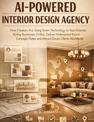 AI-Powered Interior Design Agency: How Creators Are Using Smart Technology to Start Interior Styling Businesses Online, Deliver Professional Room Concepts Faster and Attract Dream Clients Worldwide - M K Arman - cover