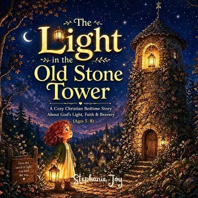 The Light in the Old Stone Tower A Cozy Christian Bedtime Story About God's Light, Faith & Bravery (Ages 5-8) - Stephanie Joy - cover